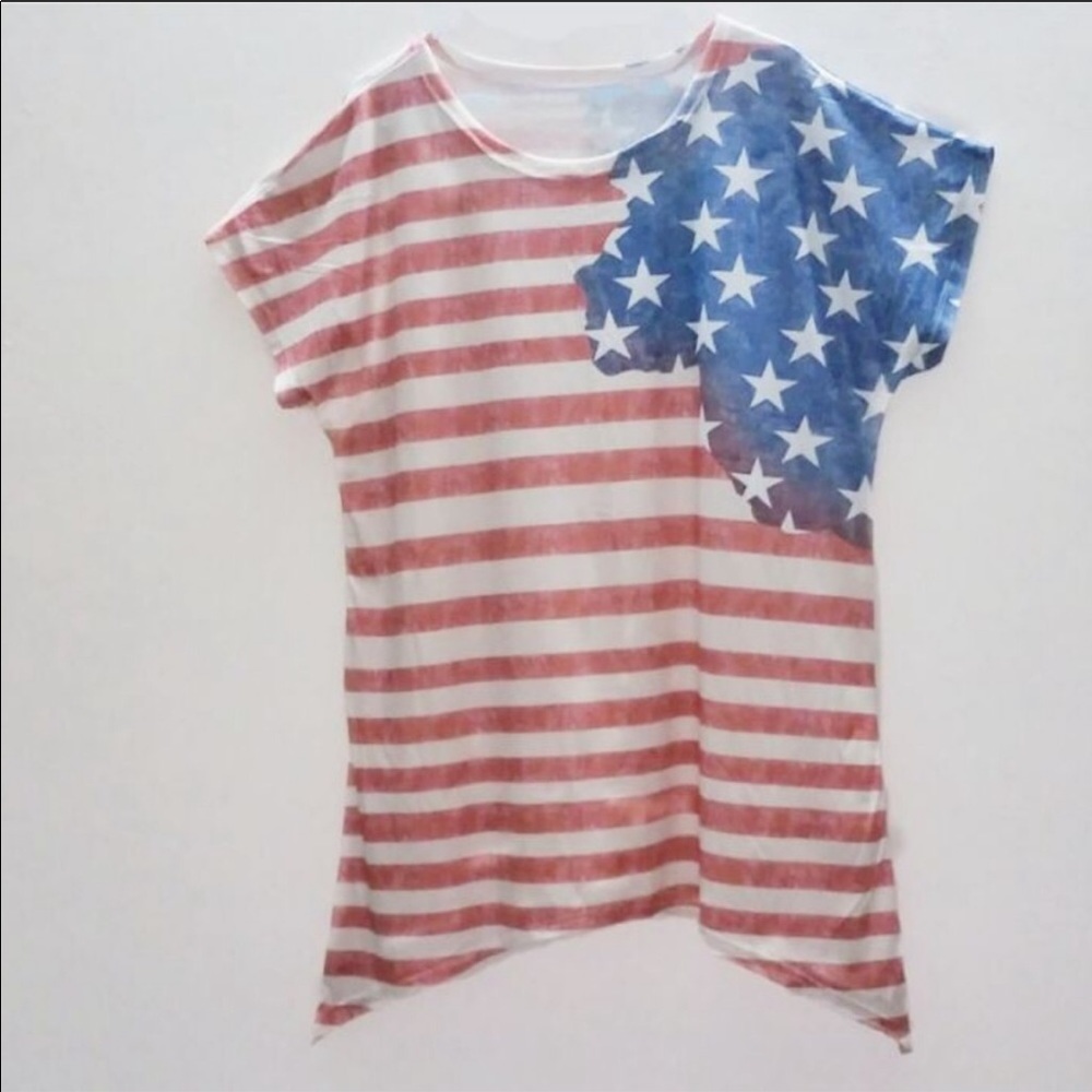 Patriotic American Flag Tee - Picture 4 of 7